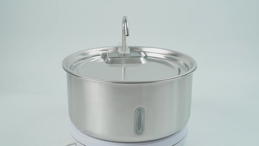 PETSMEN 7L Large Capacity Smart Pet Water Dispenser 304 Stainless Steel Intelligent Automatic Circulation Water Drinking Fountain For Dogs And Cats