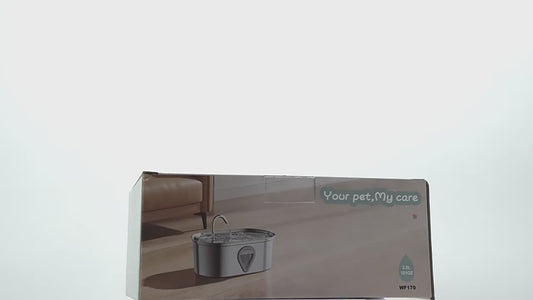 PETSMEN 3.5L Large Capacity Pet Fountain Stainless Steel Metal Water Dispenser Silent Pump Automatic Circulation Visual Window Cat And Dog Water Dispenser