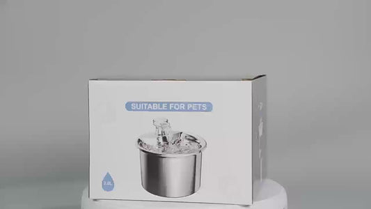 PETSMEN Automatic Smart Pet Water Fountain With 2L Capacity For Cats Intelligent Stainless Steel Water Dispenser With Multi-Filtration System