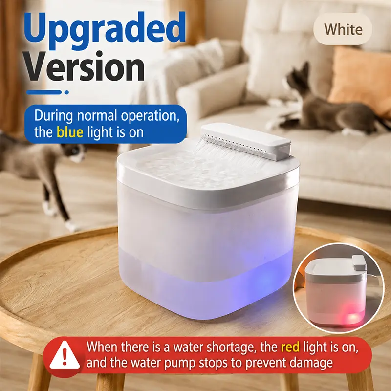 Smart pet water fountain with boil-dry protection function